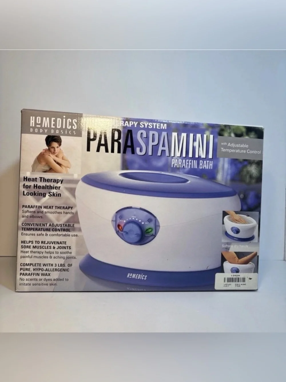Homedics Body Basics ParaSpa Mini Heat Therapy Paraffin Bath Temp Control